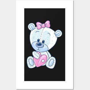 teddy bear take love Posters and Art